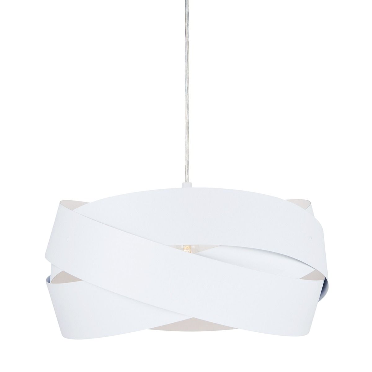 1113 Lampa wisząca TORNADO 40 cm biała/white