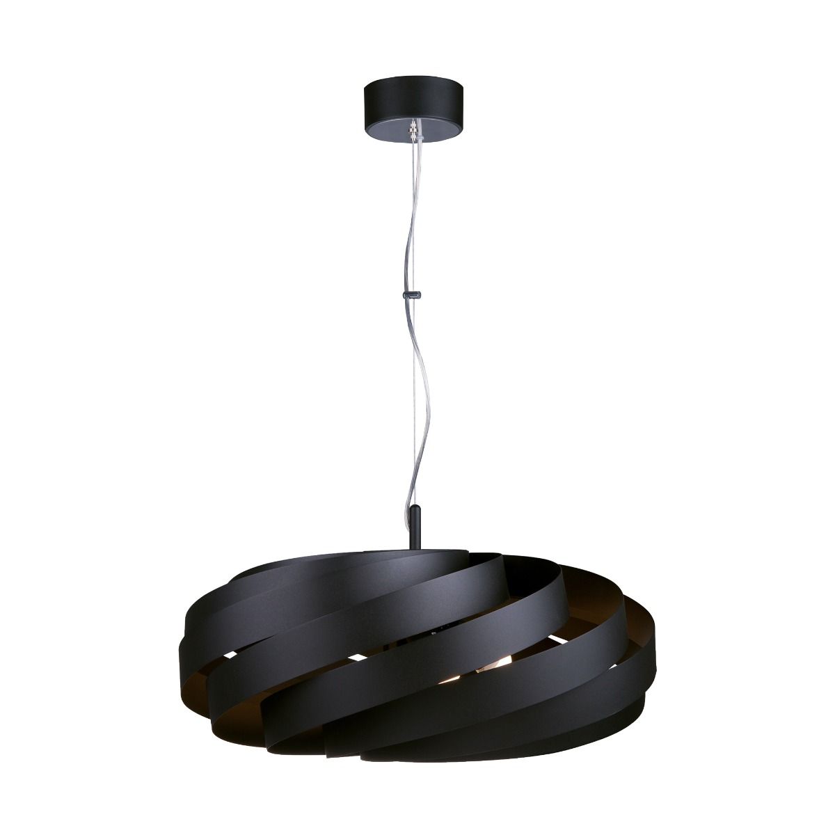 1133 Lampa wisząca VENTO 60 cm czarna/black