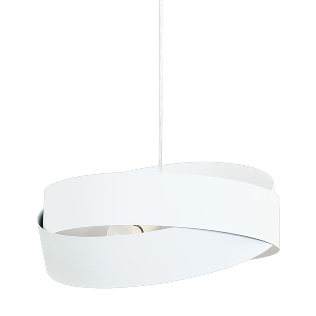 1141 Lampa wisząca TORNADO II 50 cm biała/white