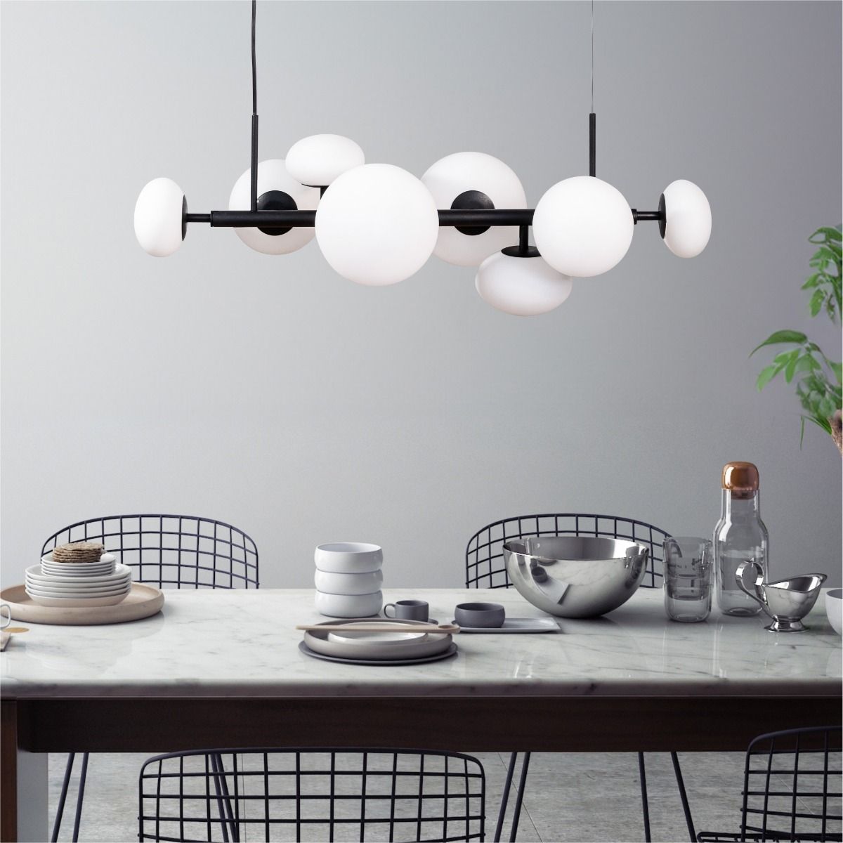 1192 OMI LAMPA WISZĄCA CZARNY