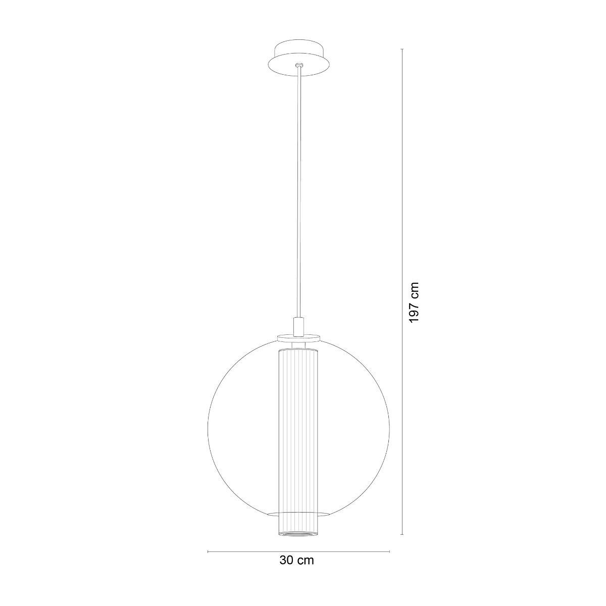 1241 BELLA LAMPA WISZĄCA TYTAN