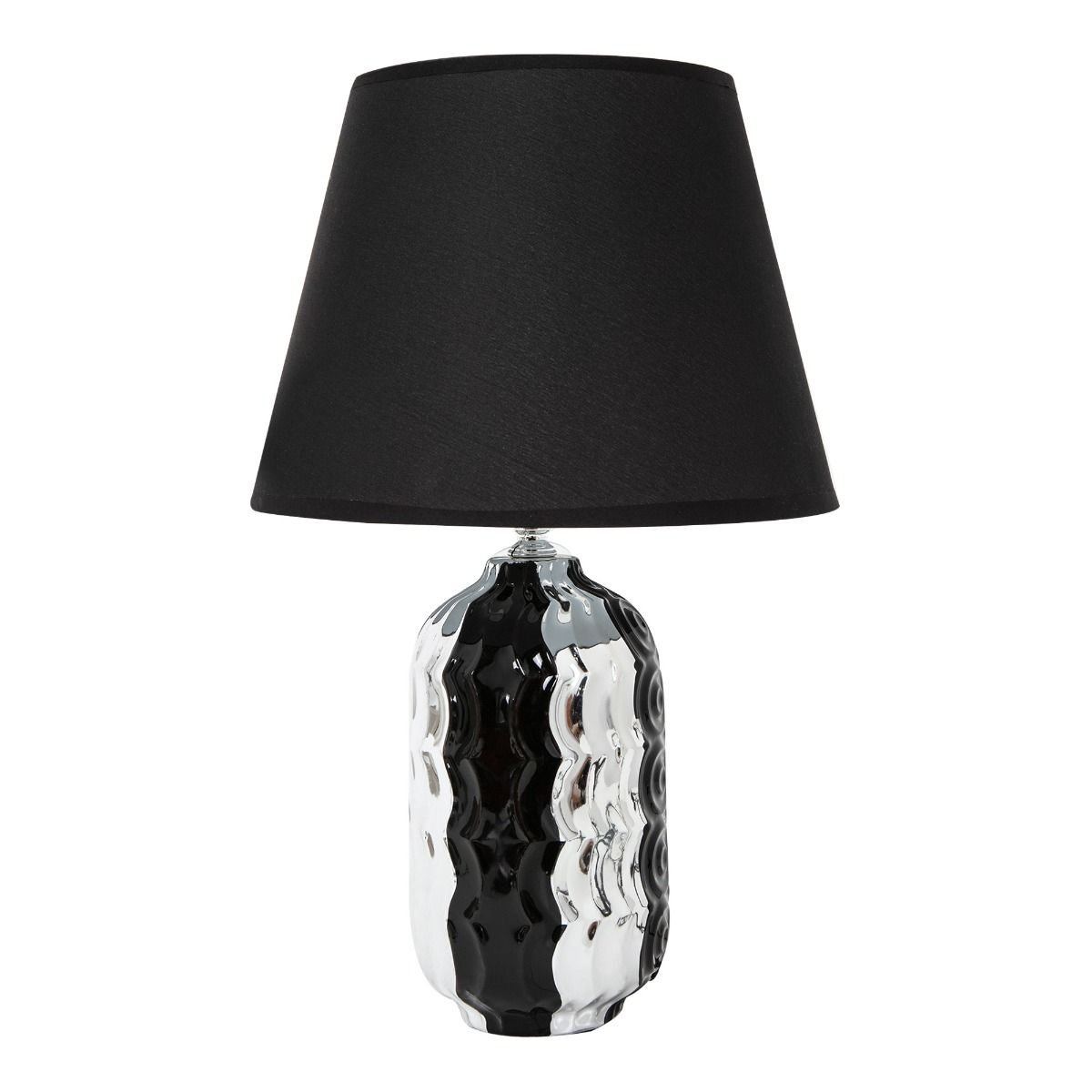 1270BS LAMPA STOŁOWA SREBRNO-CZARNA/SILVER-BLACK