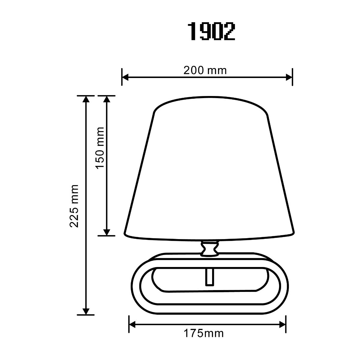 1902 LAMPA STOŁOWA DREWNO-BIEL/WOOD-WHITE