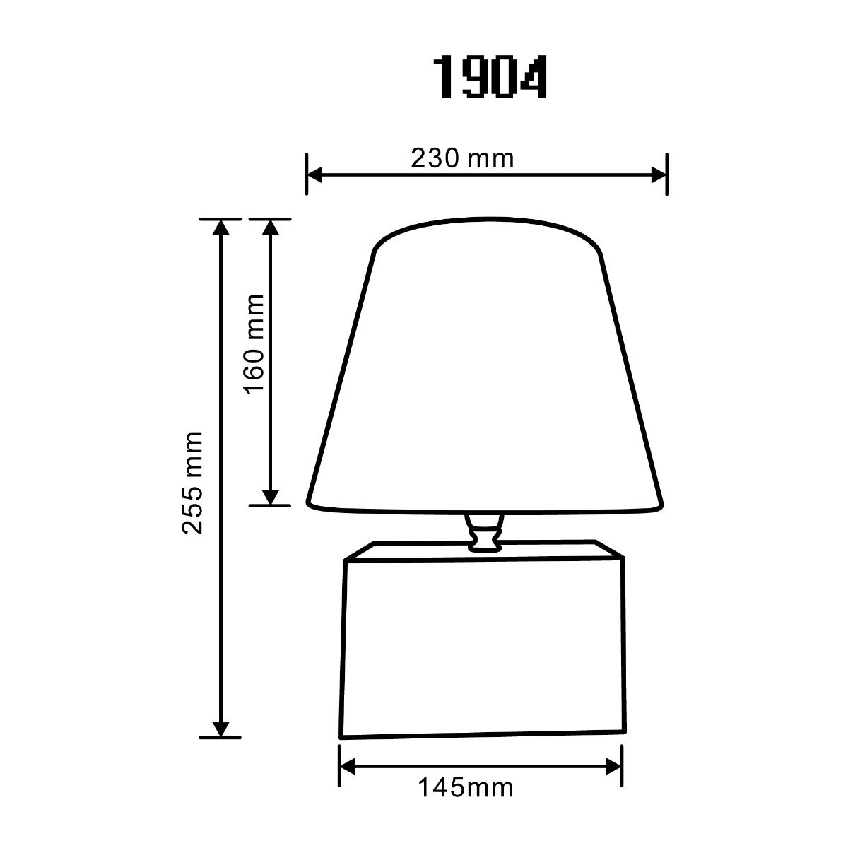 1904 LAMPA STOŁOWA DREWNO-BIEL/WOOD-WHITE
