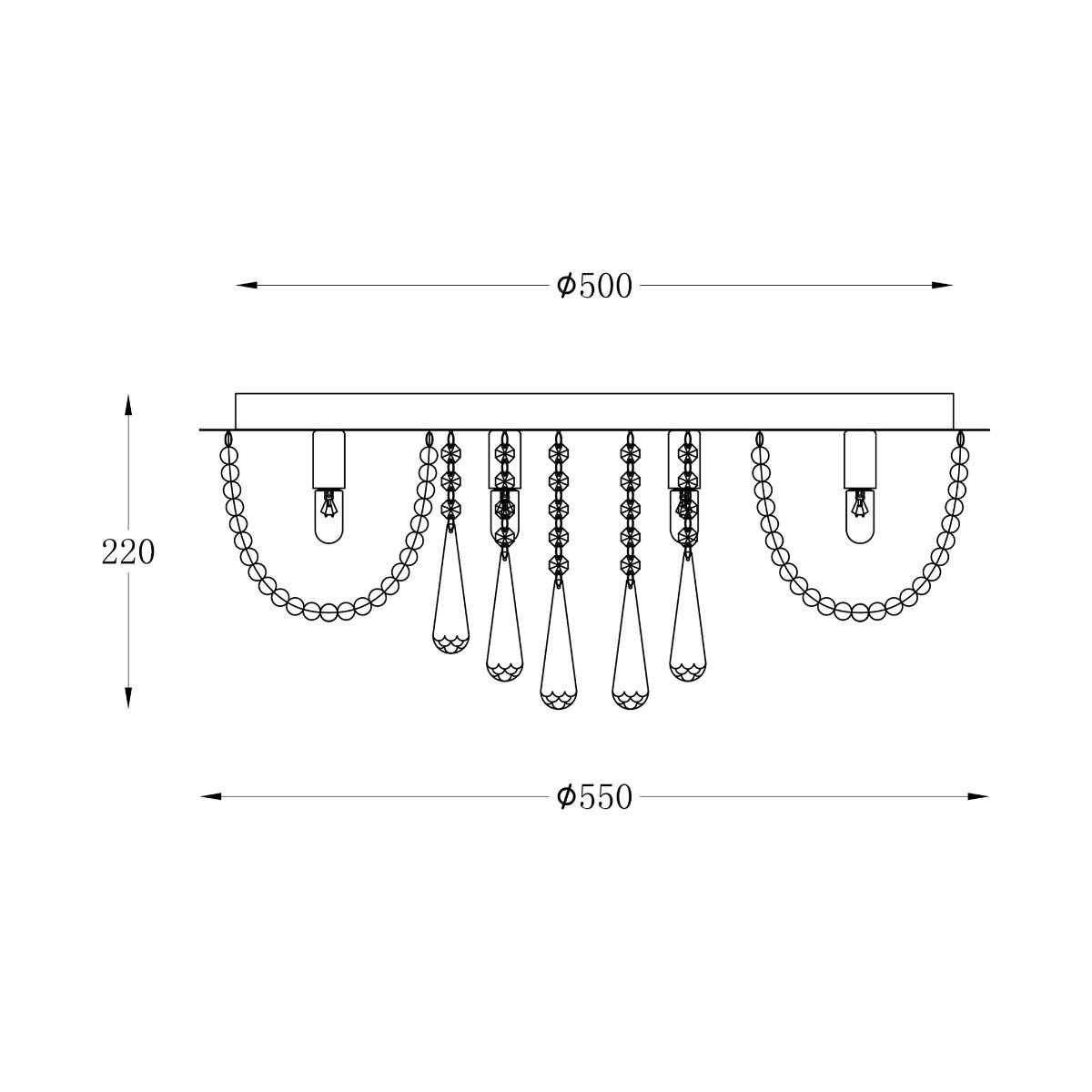 Lampa sufitowa SENSI 19157L