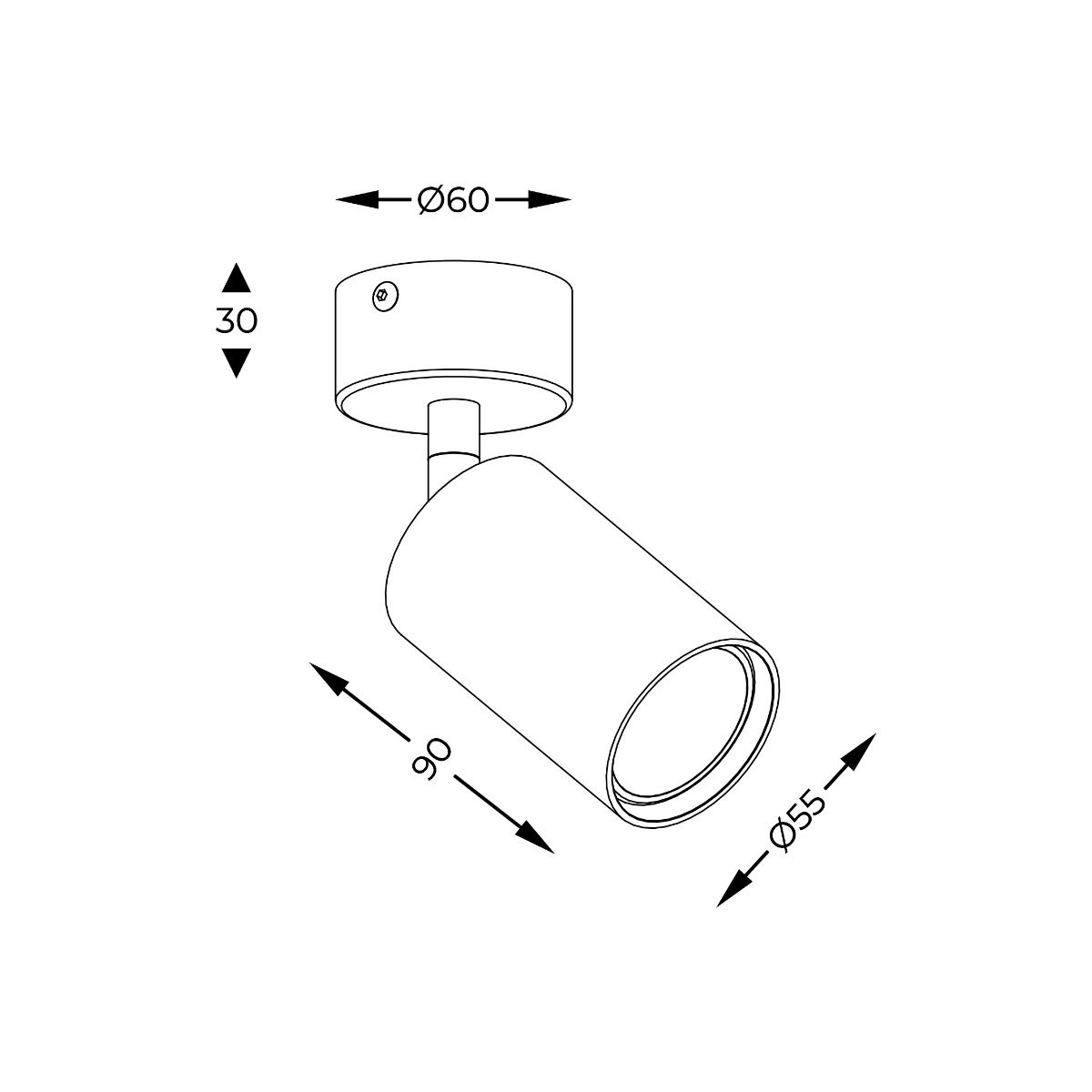 Spot TORI SL 3 20016-BK-N