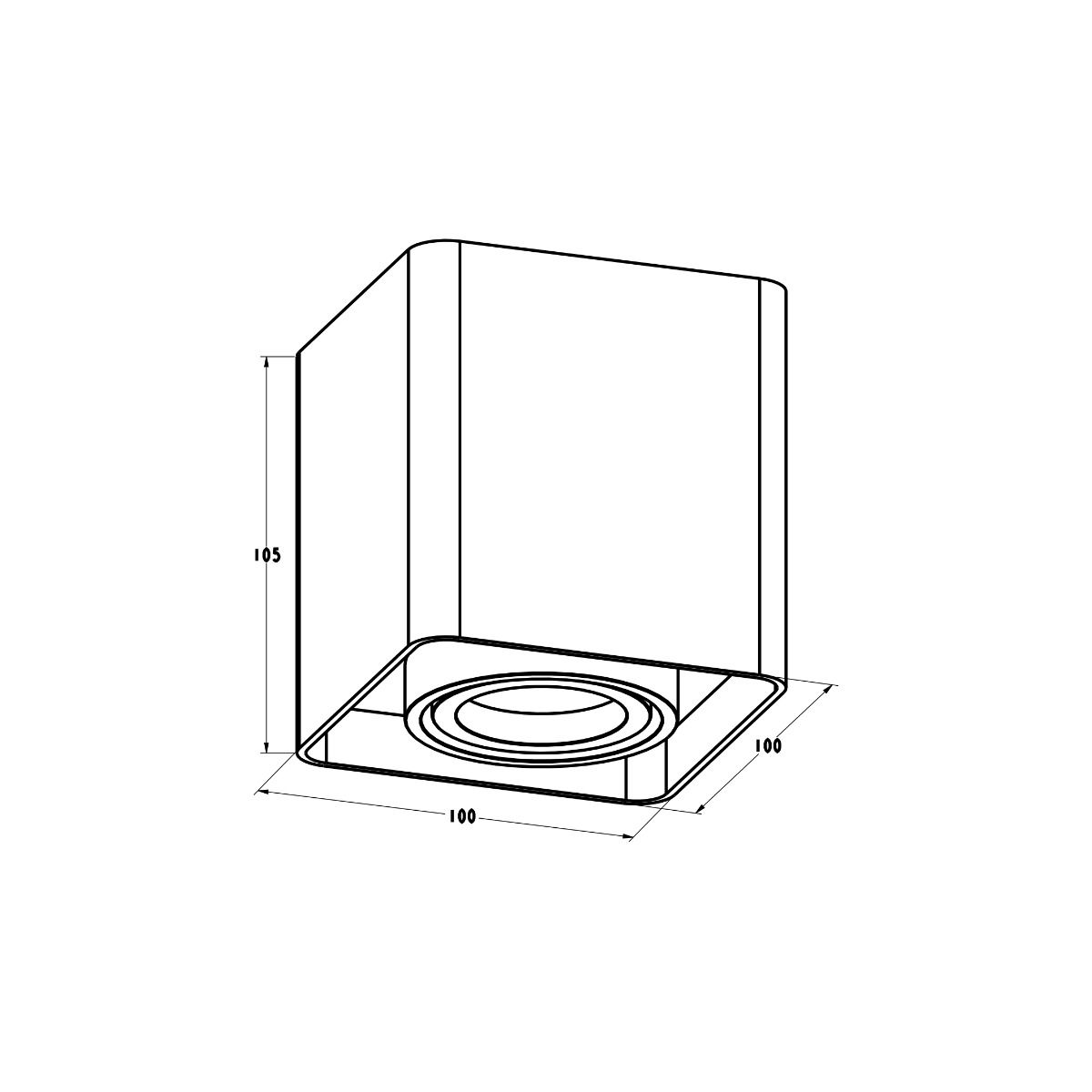 Spot QUADRY SL 1 20039-BK