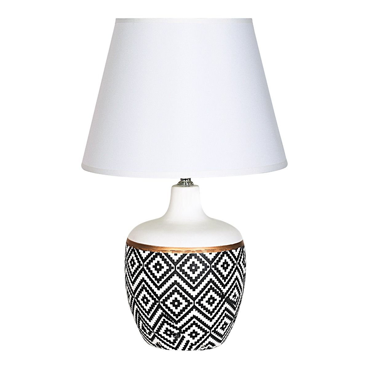  2081L LAMPA STOŁOWA BIAŁO-CZARNA/WHITE-BLACK