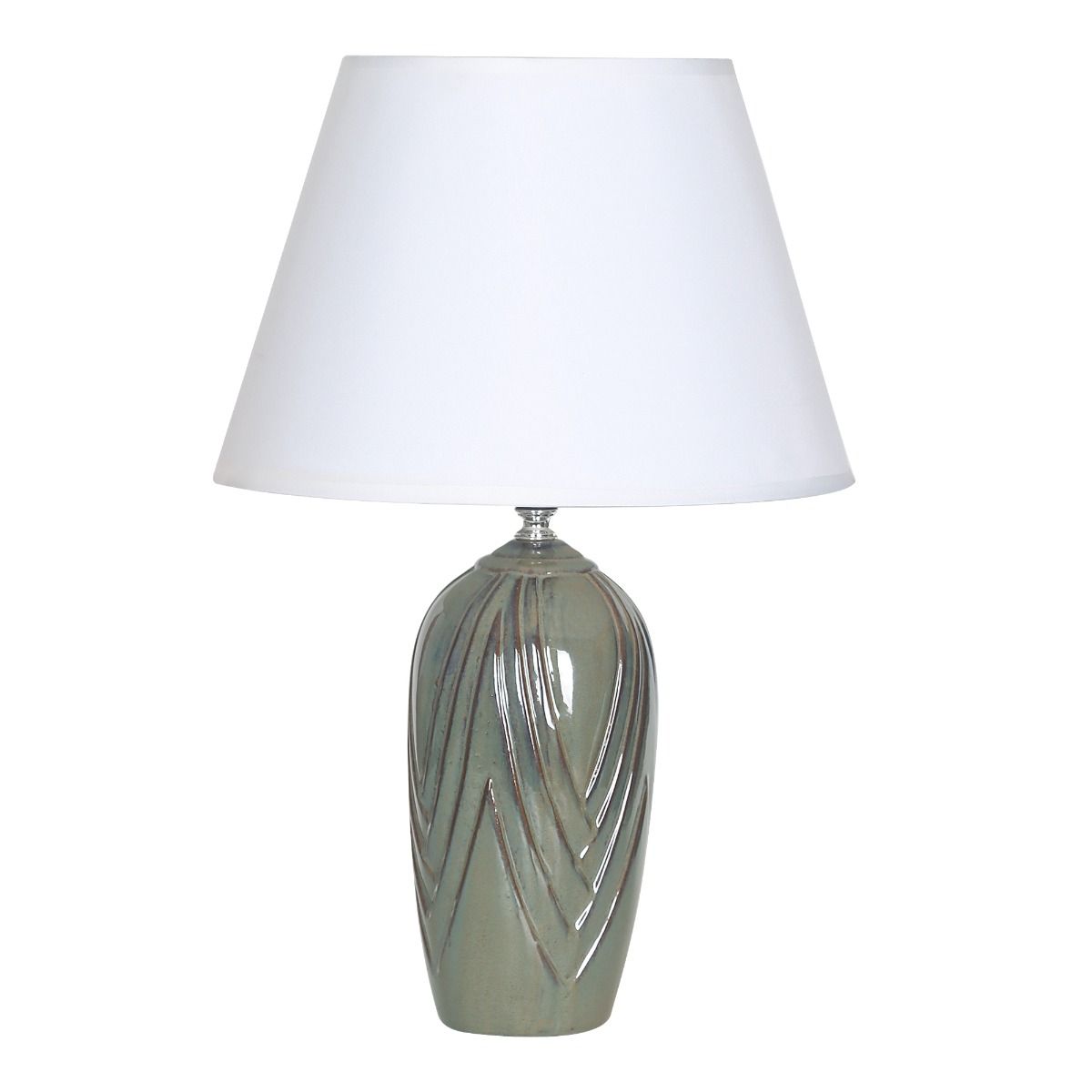  2307 LAMPA STOŁOWA BIAŁO-ZIELONA/WHITE-KHAKI
