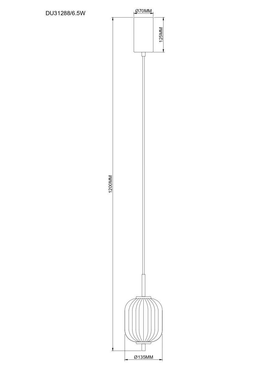 Lampa wisząca AKARI DU31288/6.5W