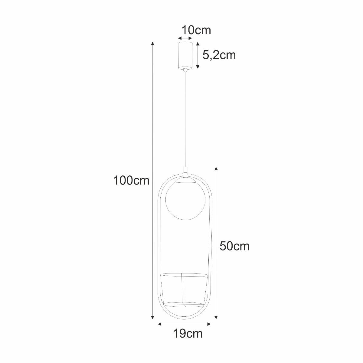 5003 PLANT 1 PENDANT LAMP