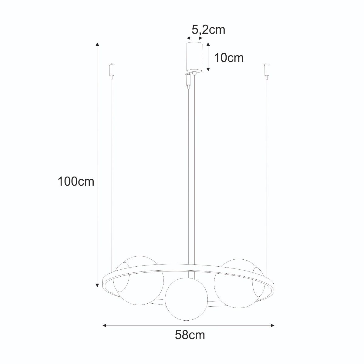 5004 ORBIT 3 PENDANT LAMP