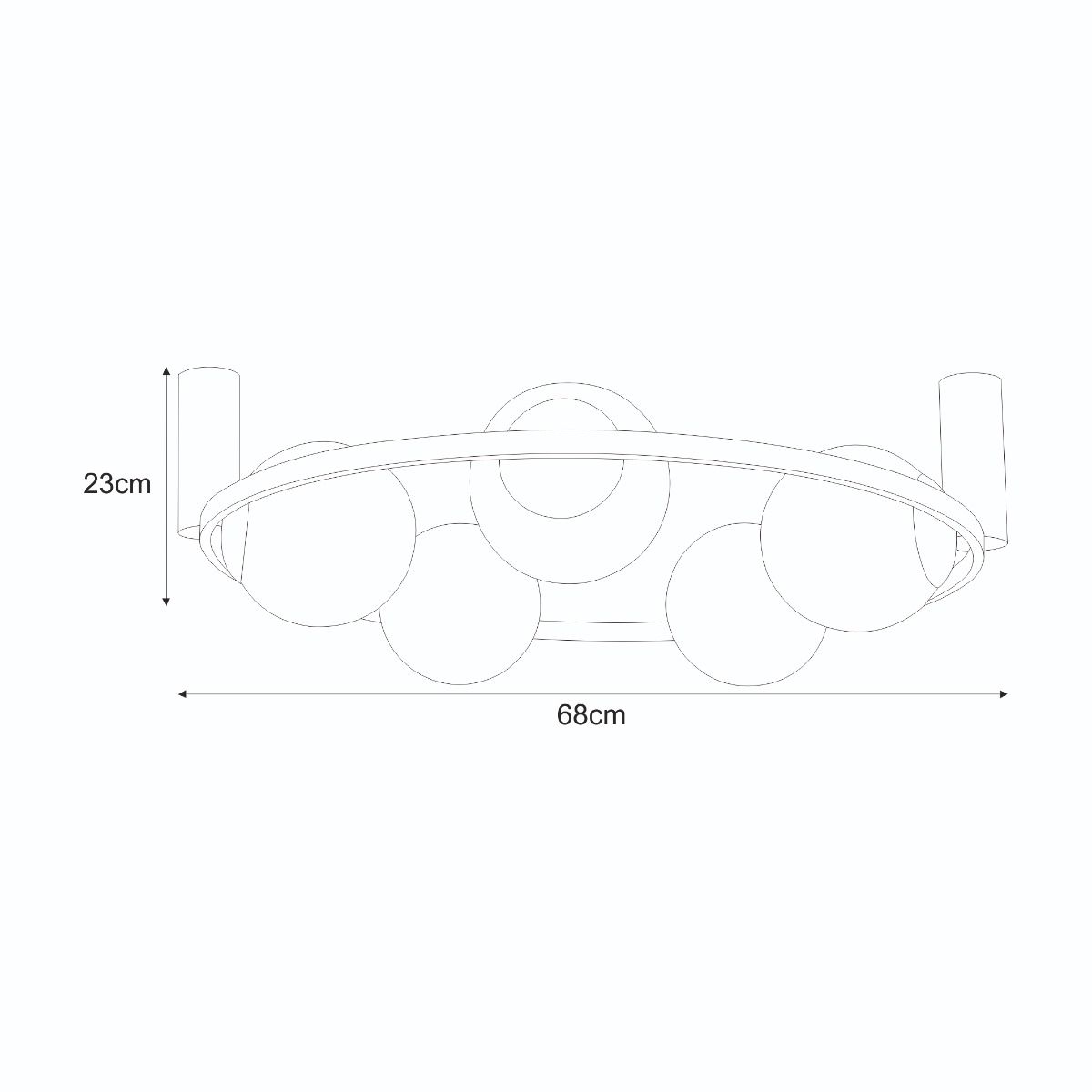 5009 ORBIT 5 CEILING LAMP