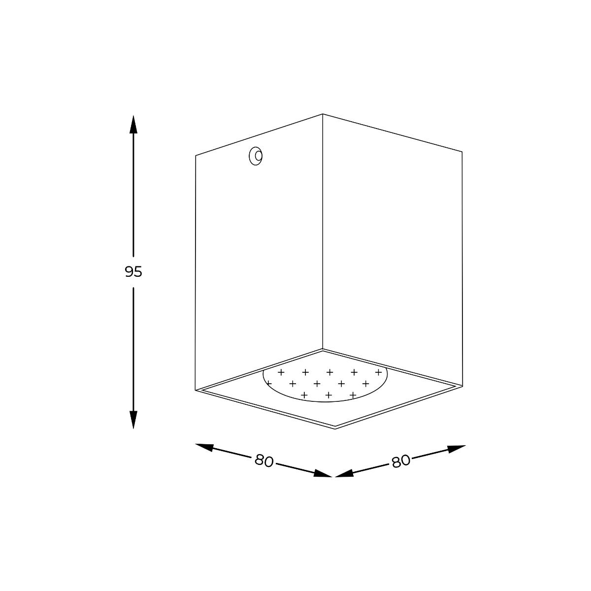 Spot SQUARE 50475-WH-N