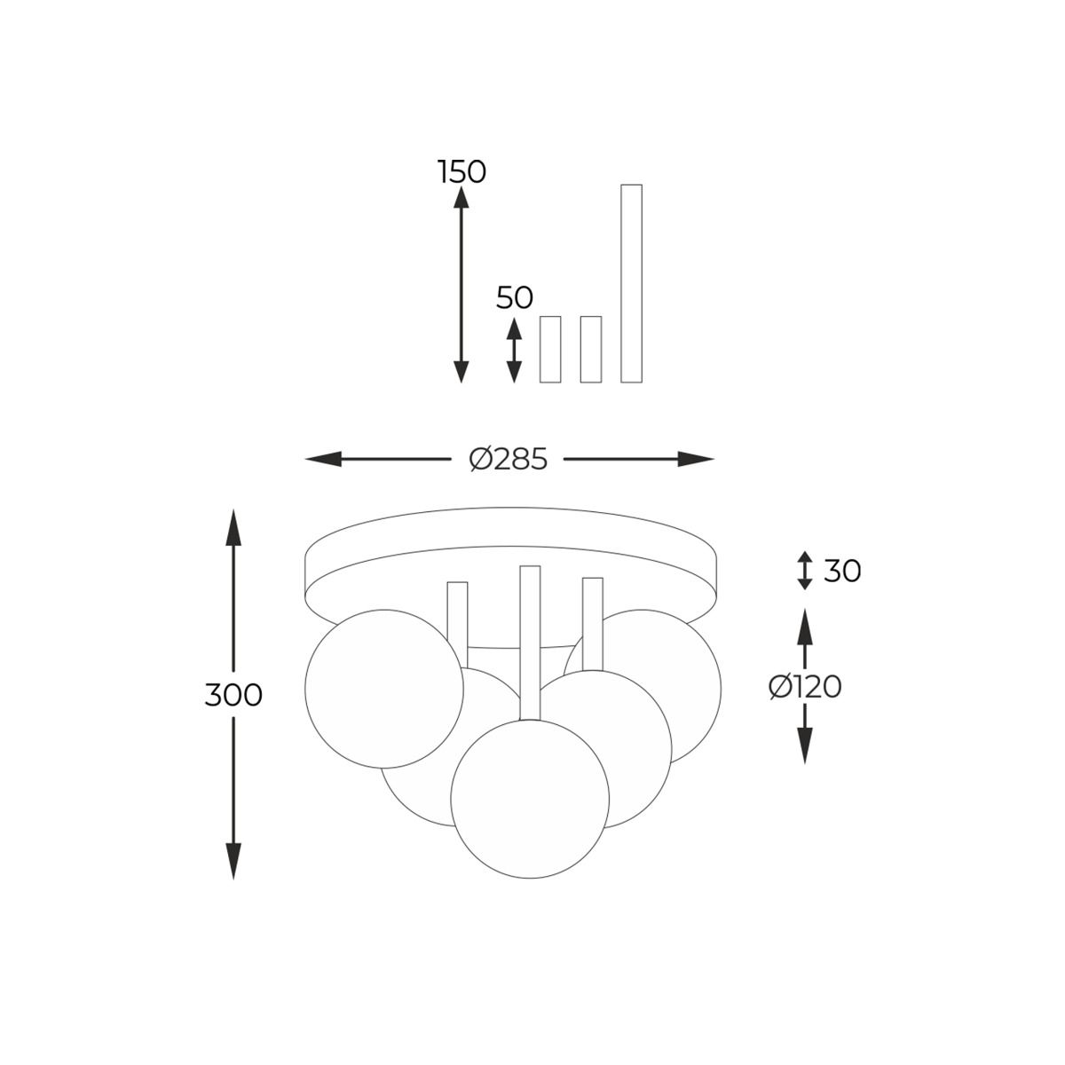 Lampa sufitowa ALI 5645