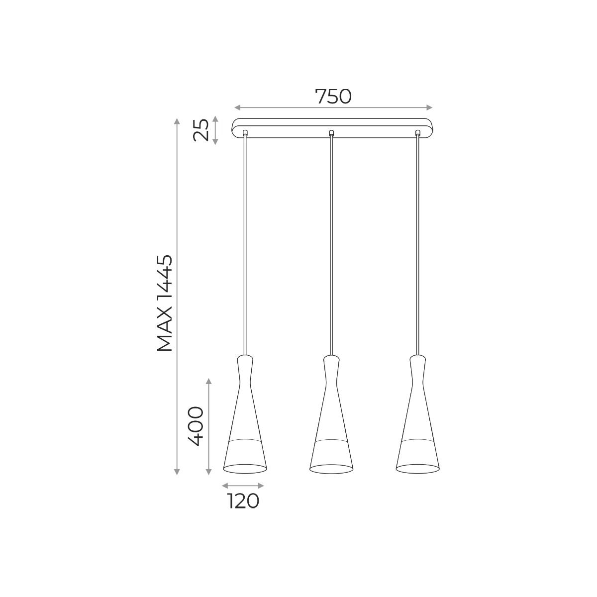 Lampa wisząca CONE 8511303