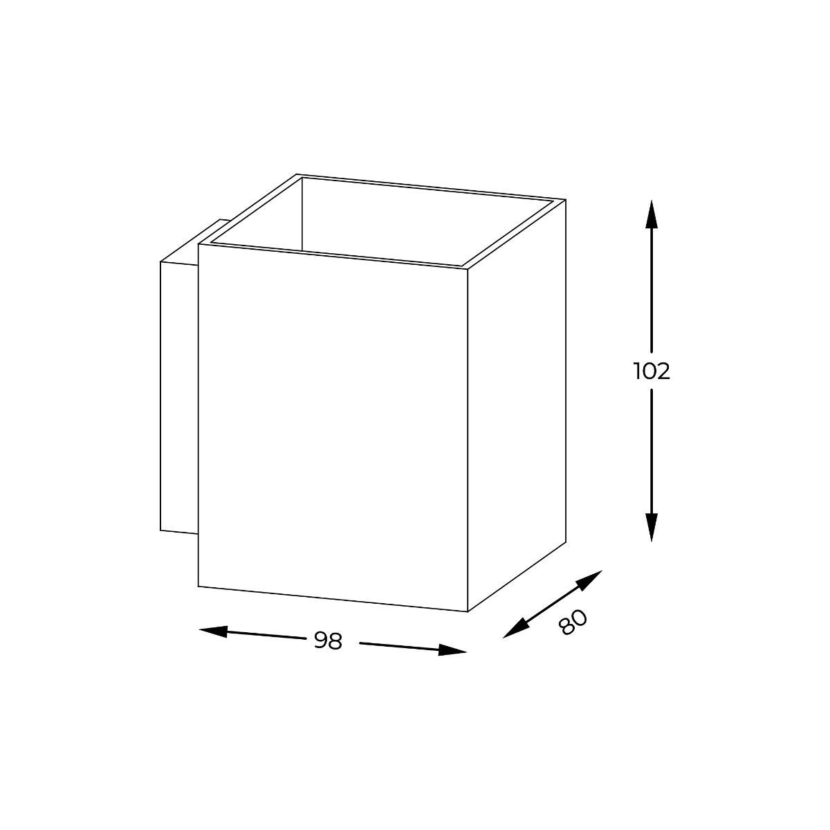 Kinkiet SOLA WL SQUARE WHITE 91062-N