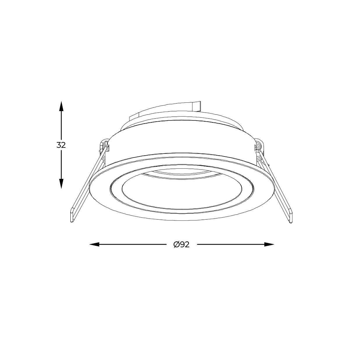 Spot CHUCK DL ROUND WHITE 92699-N