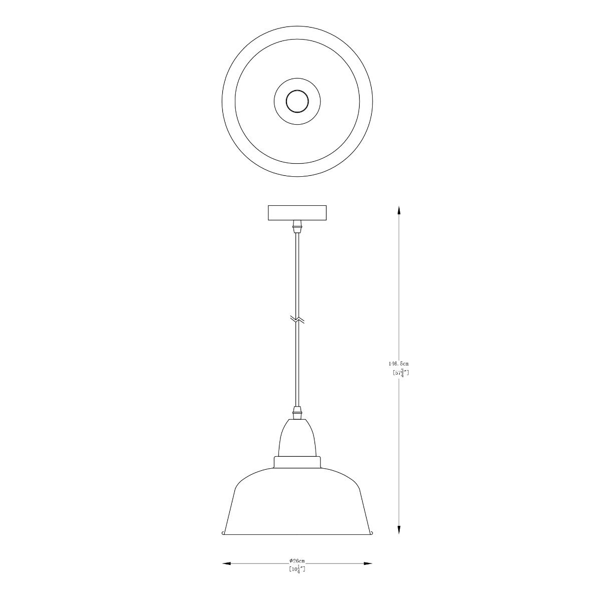 Lampa wisząca MENSA A8063-BK