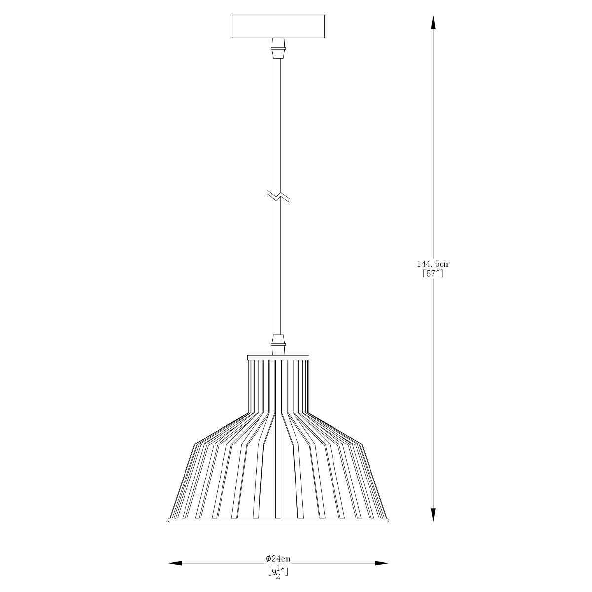 A8078-BK DOLIA LAMPA WISZĄCA CZARNY MAT/MATT BLACK