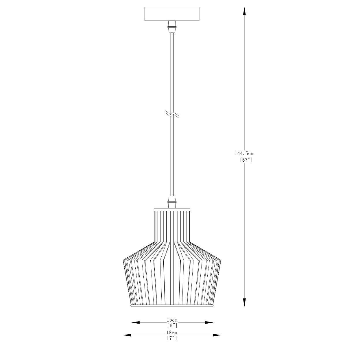 A8079-BK DOLIA LAMPA WISZĄCA CZARNY MAT/MATT BLACK