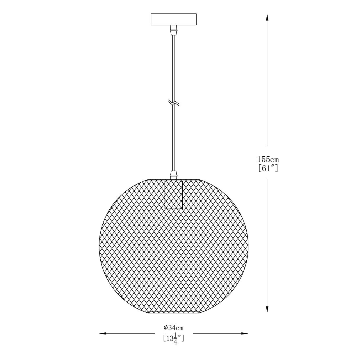 A8129L-BK ORION LAMPA WISZĄCA CZARNY MAT/MATT BLACK