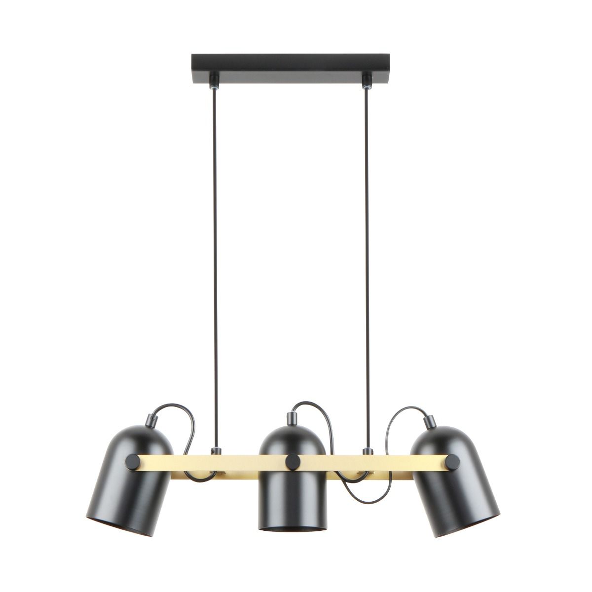 A8163-3A FATI LAMPA WISZĄCA CZARNY MAT-ZŁOTY/MATT BLACK-GOLDEN