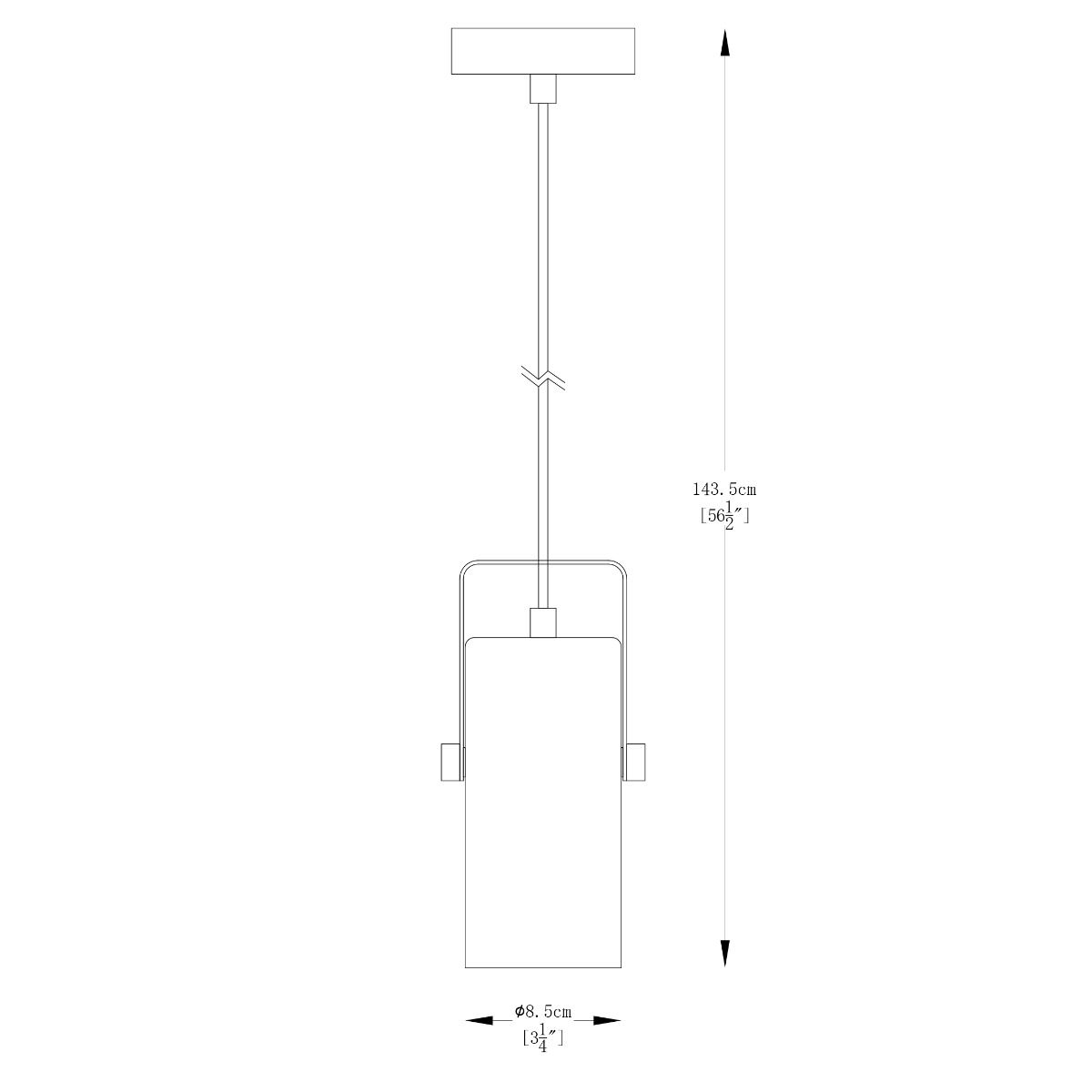 A8165-1 RESI LAMPA WISZĄCA CZARNY MAT-ZŁOTO/MATT BLACK-GOLD