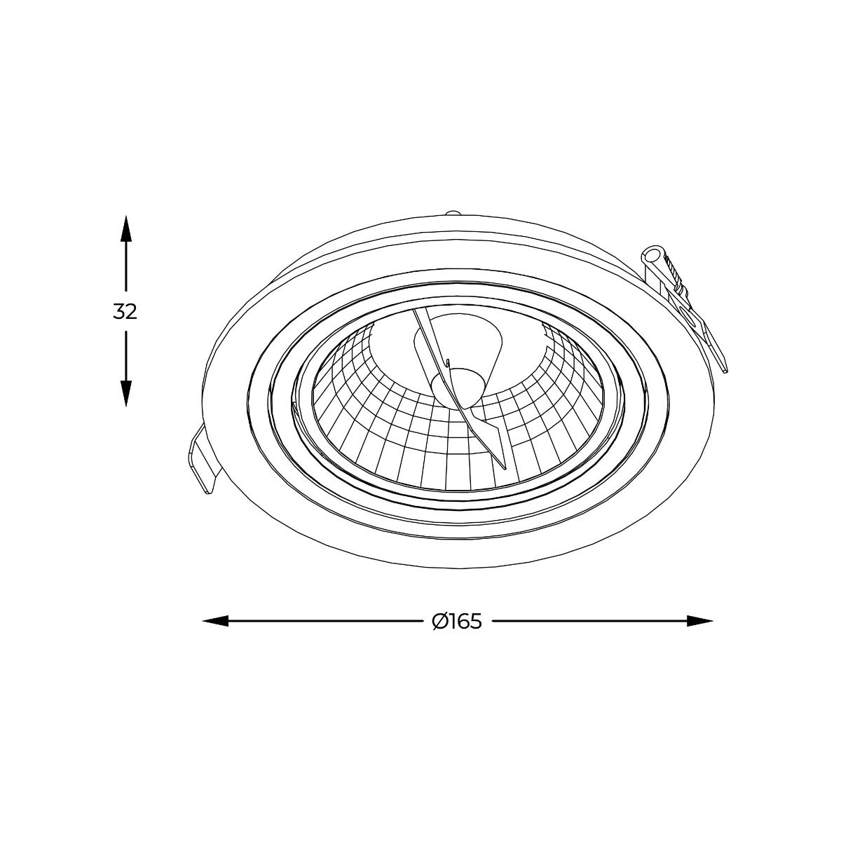 Spot CHUCK 111 SL ROUND ARGU10-055-N