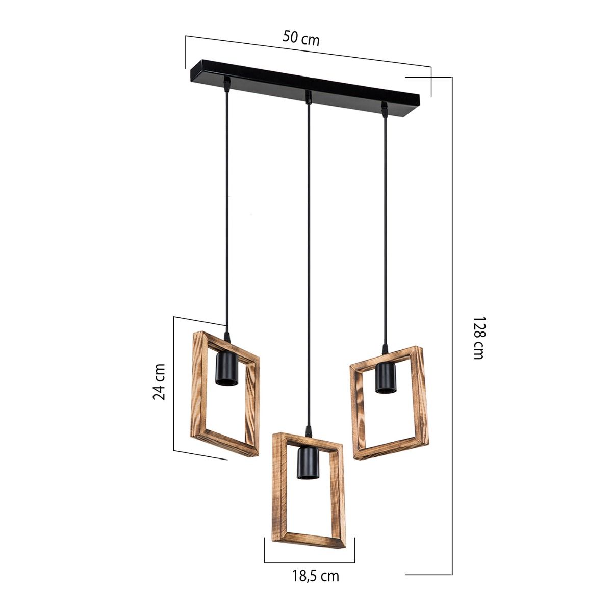 ASZ.1679 ATRIA LAMPA WISZĄCA BRĄZOWA/BROWN
