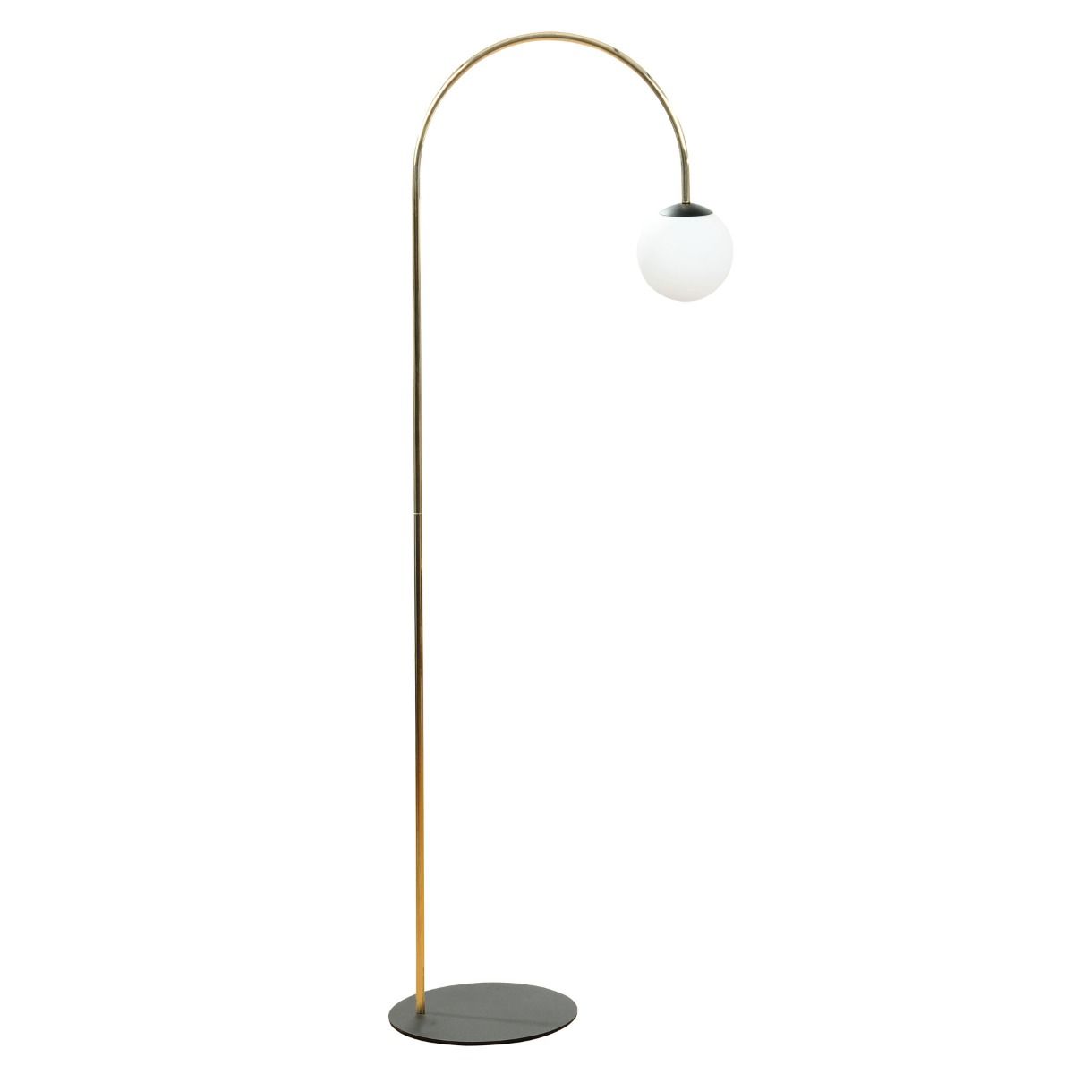 1223 BOW LAMPA PODŁOGOWA ZŁOTY SATYNA + CZARNY