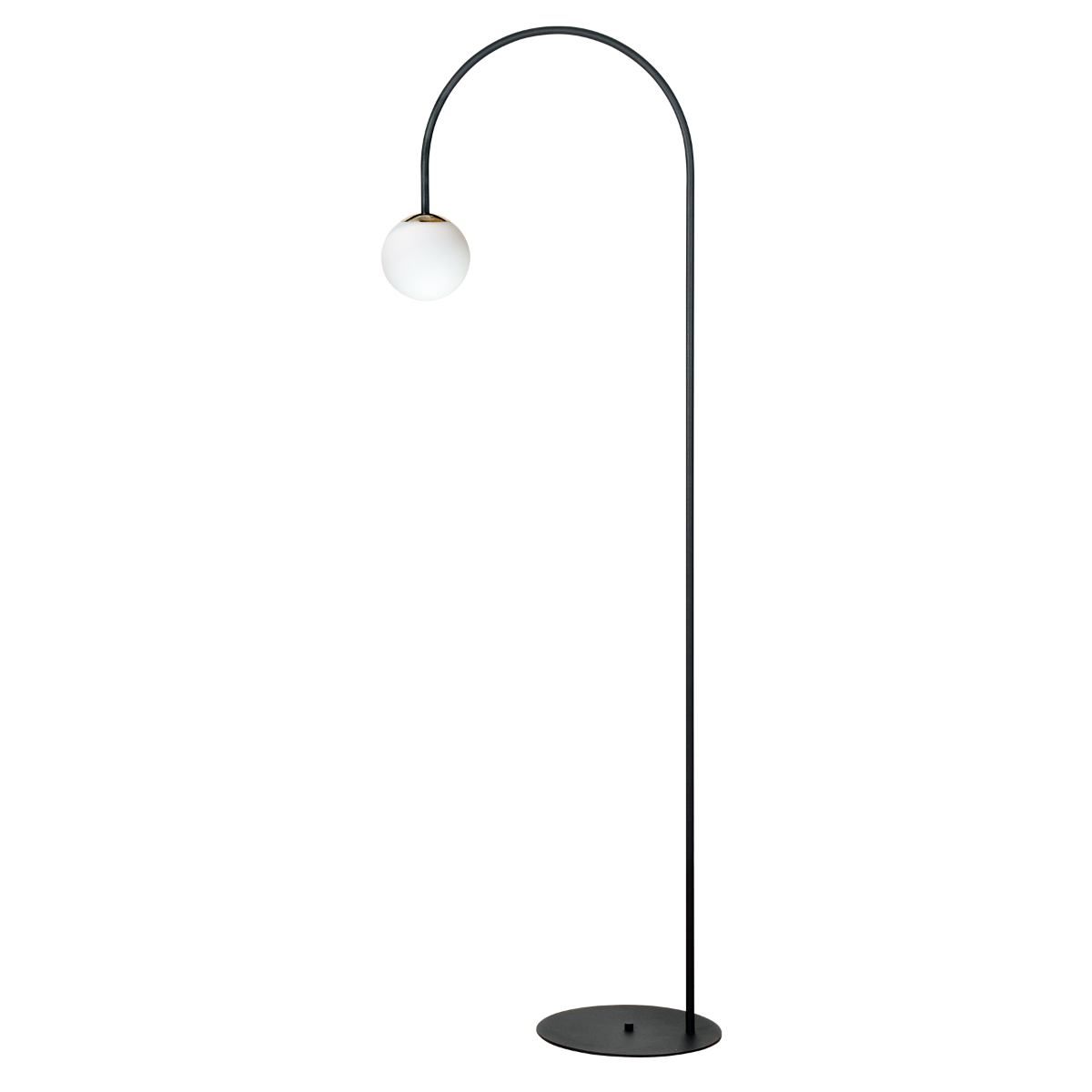 1224 BOW LAMPA PODŁOGOWA CZARNY + ZŁOTA SATYNA