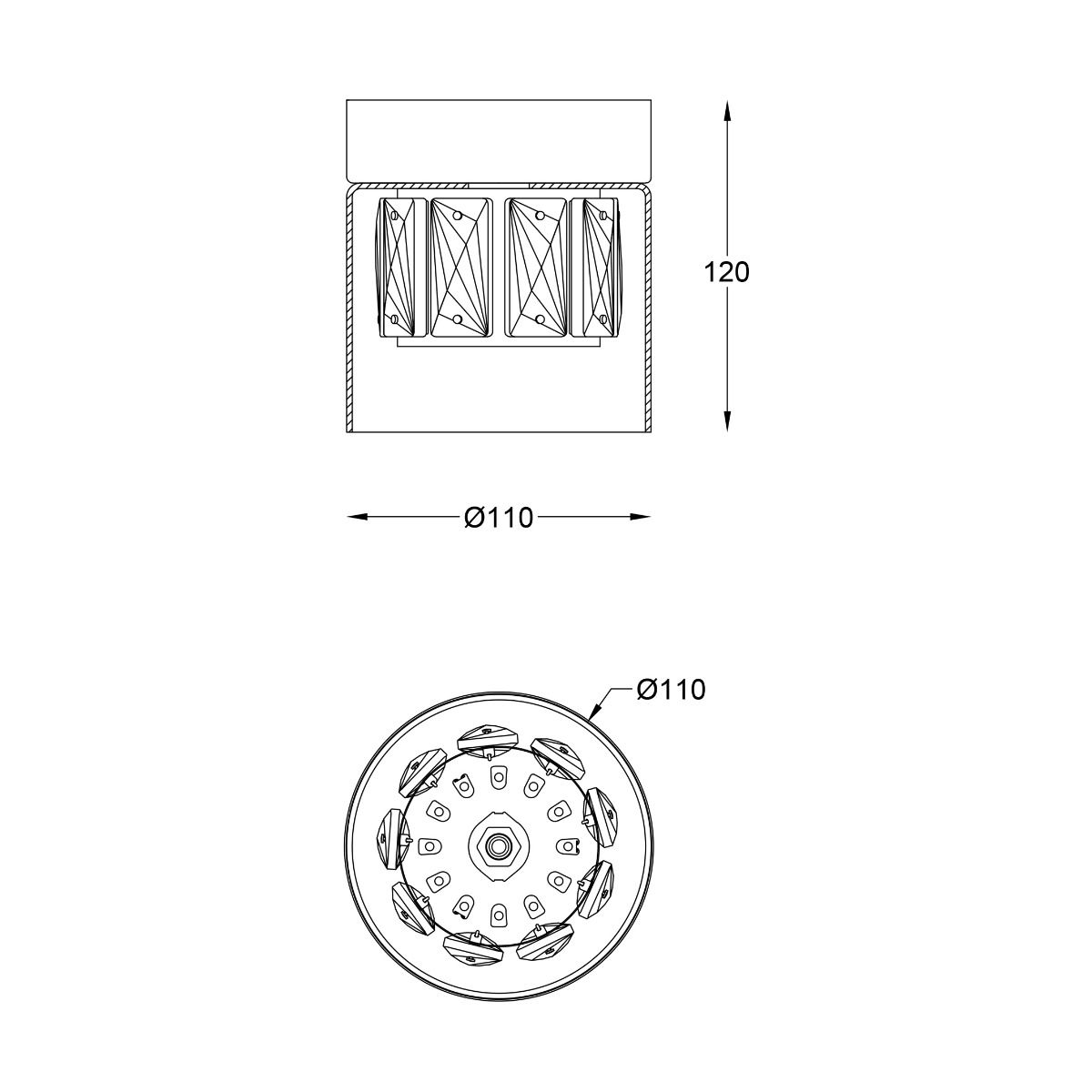 Lampa sufitowa GEM C0389-01A-F7AC