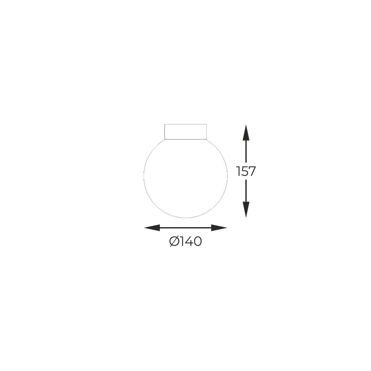 C0574-01D-P7AA ARCTURUS LAMPA SUFITOWA CZARNA/BLACK