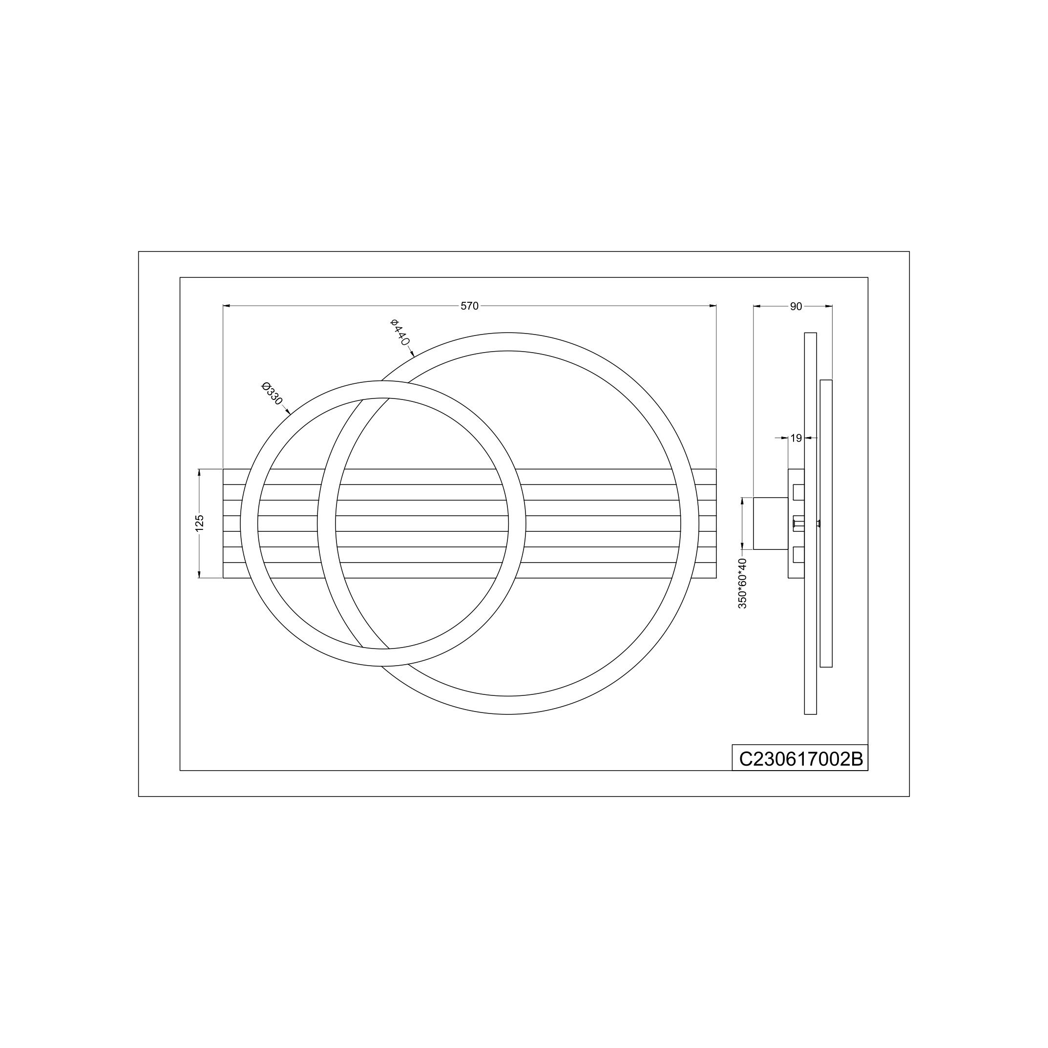 Lampa sufitowa SERANA C230617002B