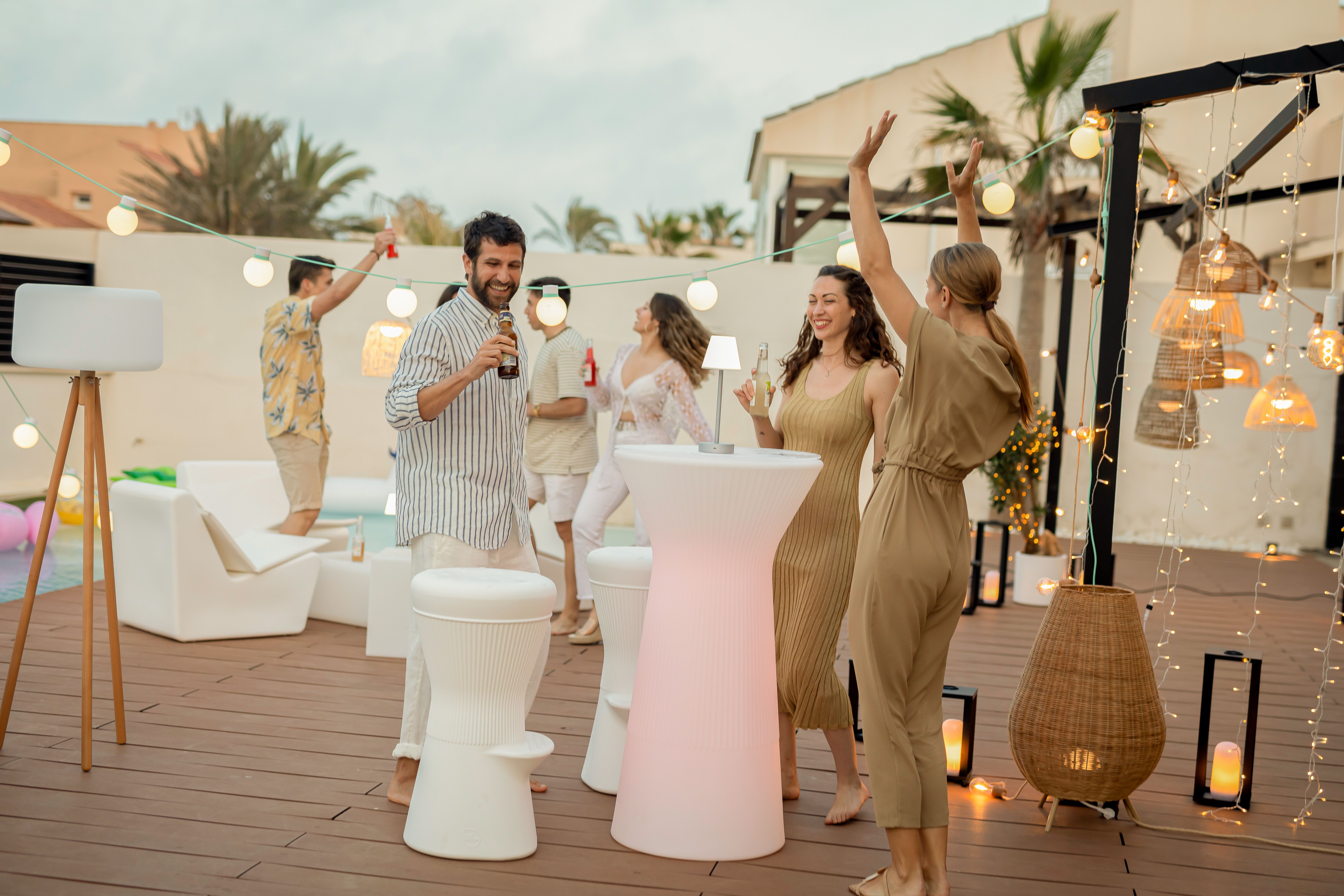 Stół solarny  LED RGB CAPRI IP65 3155