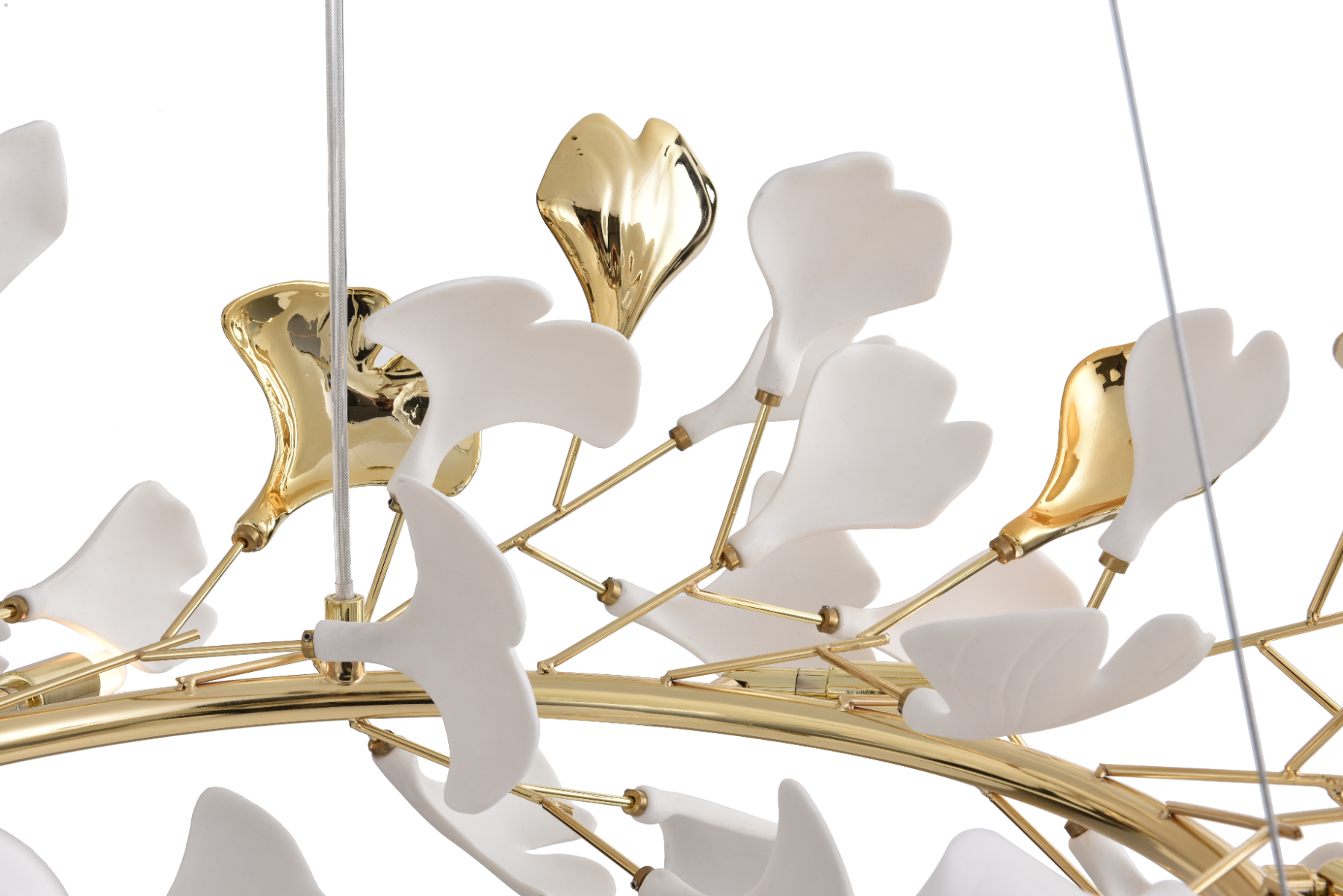 MD2858-6AS-G LEAF LAMPA WISZĄCA  ZŁOTA/GOLD