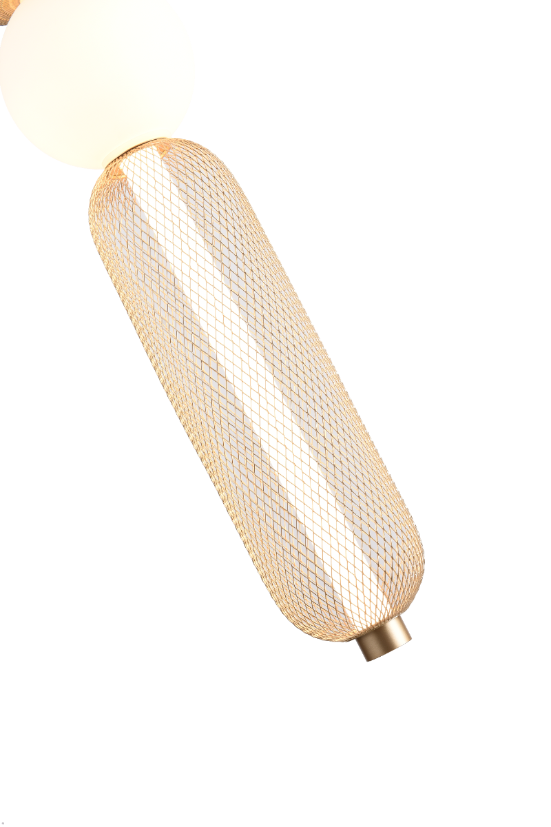 MD2596-5A-3BGT SARR LAMPA WISZĄCA BLACK+GOLD