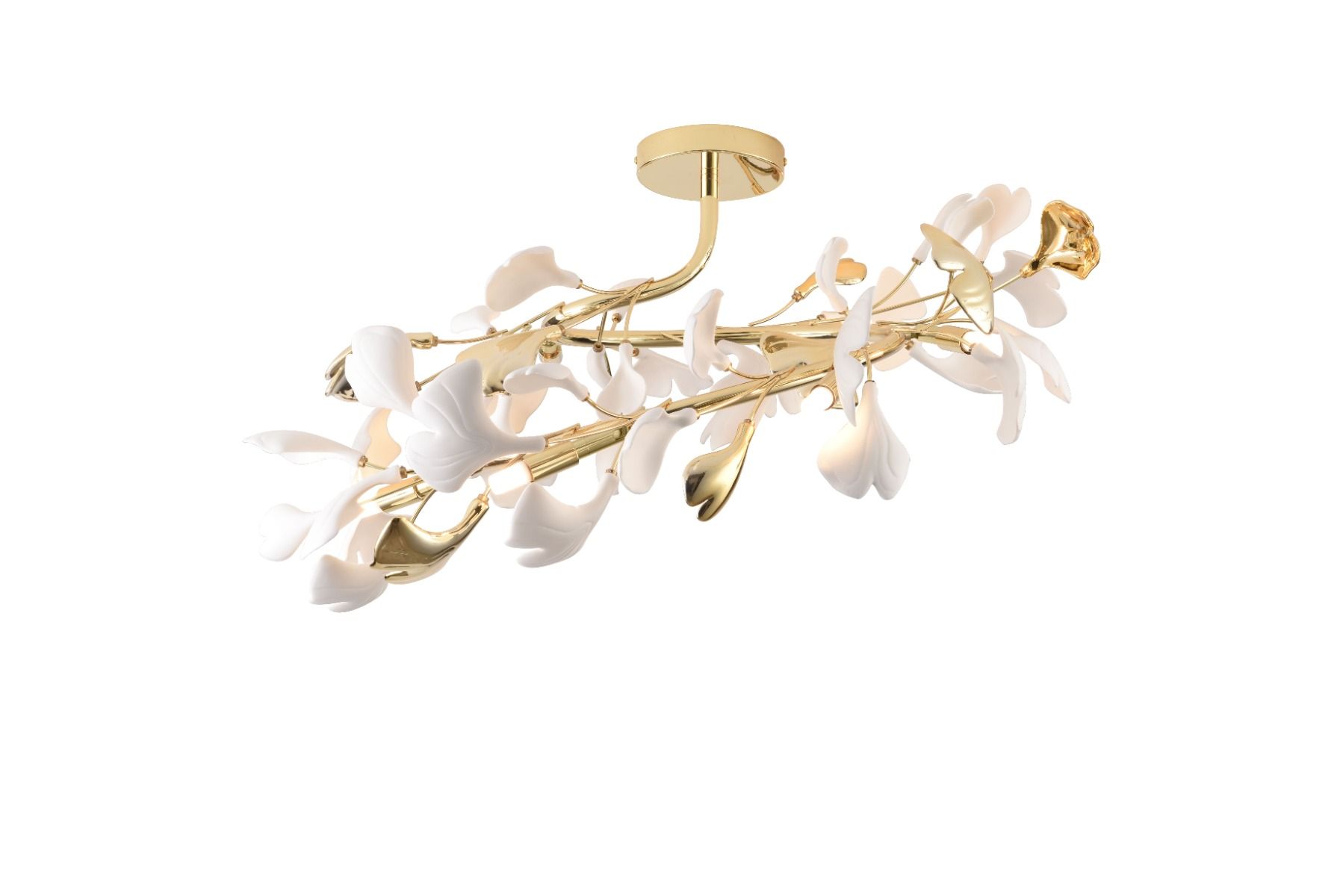 MX2858-6-EGN LEAF LAMPA SUFITOWA ZŁOTA/GOLD