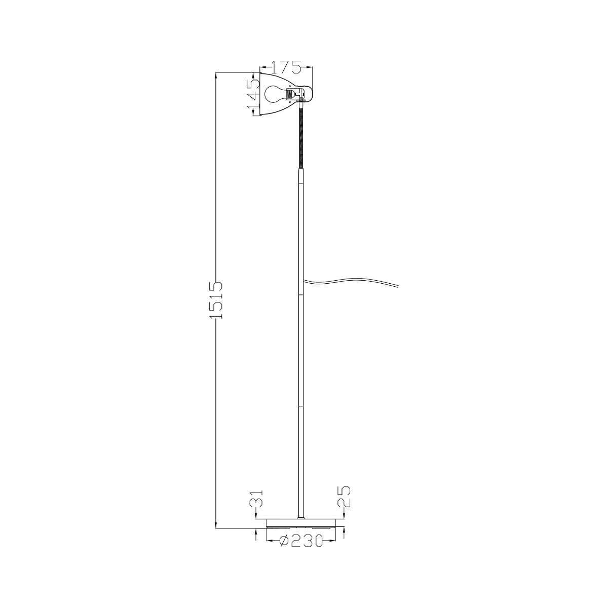 Lampa podłogowa BOSCA F4102-BK