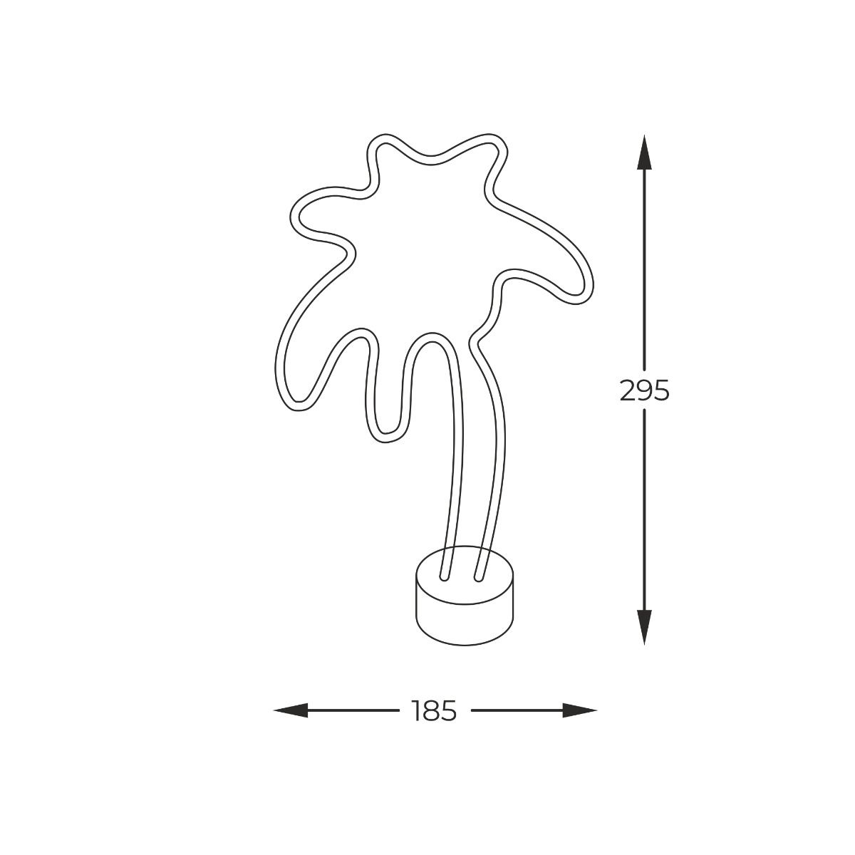 FM-NB32 NEON PALM TREE LED