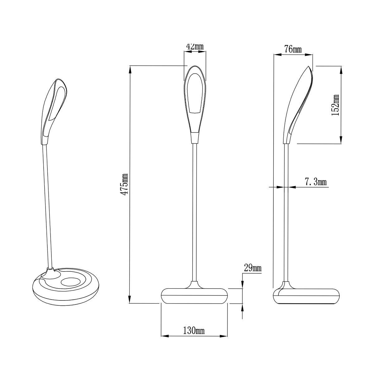 Lampa biurkowa LED H1848