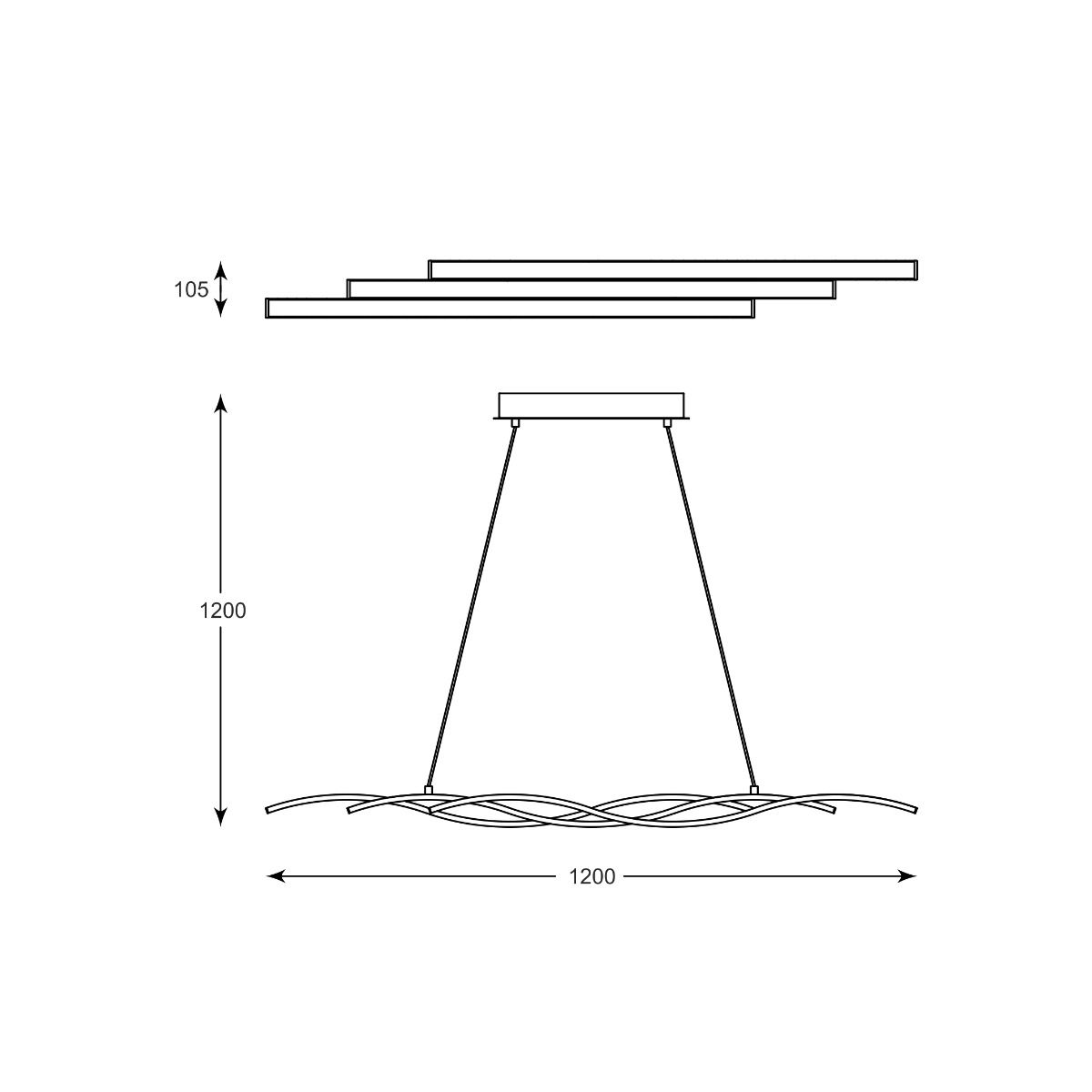 Lampa wisząca RESINA L170221-3