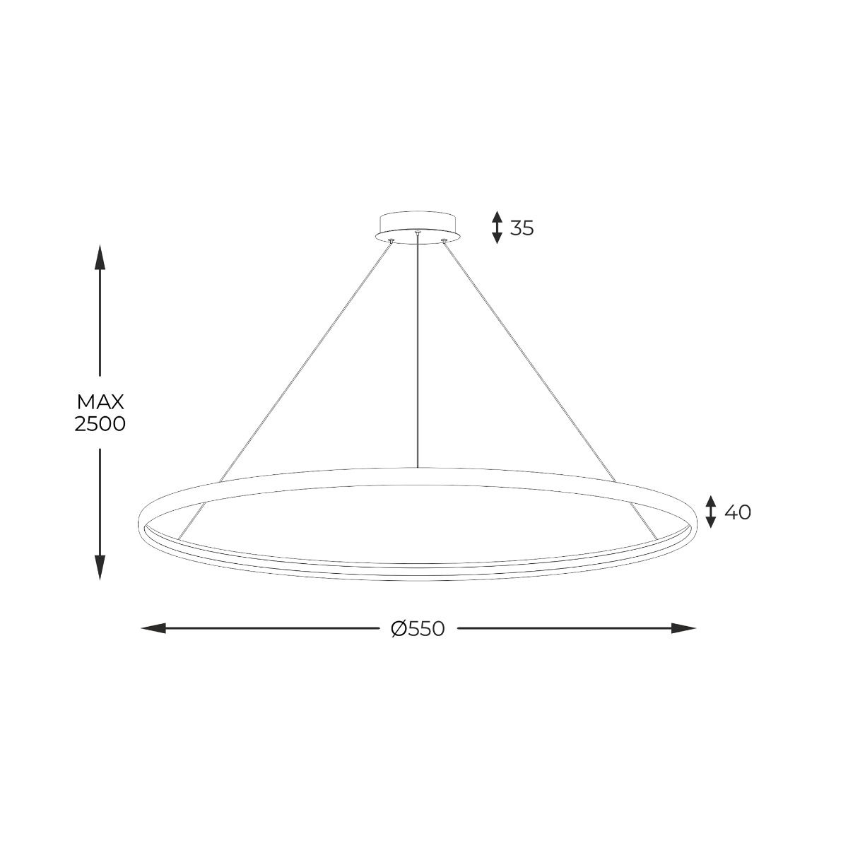 Lampa wisząca OAK LA0785