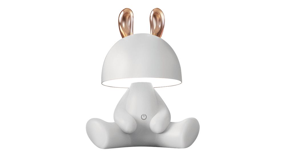 KDR-6301-WH LAMPA STOŁOWA KRÓLICZEK/BUNNY BIAŁA/WHITE 