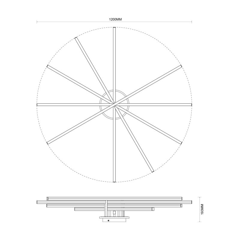 Lampa sufitowa LUNARA MS203650