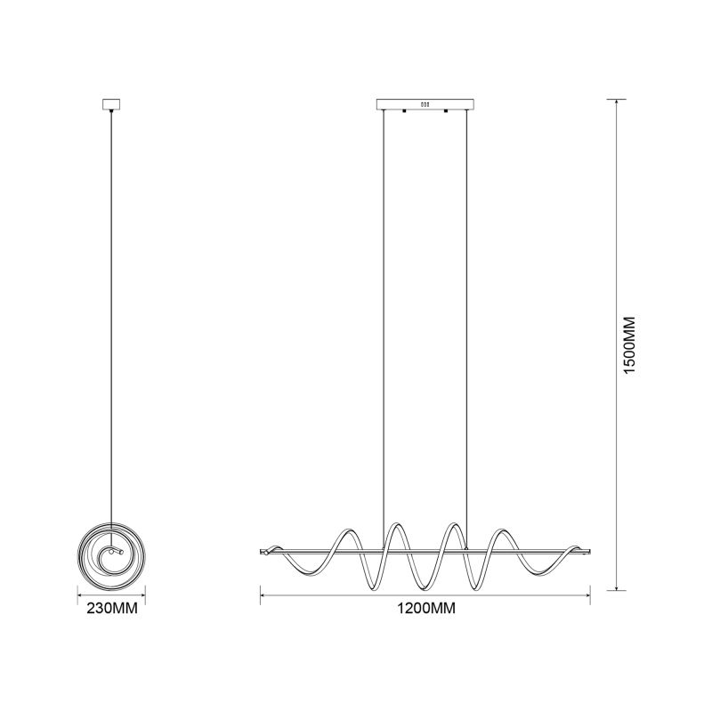 Lampa wisząca ESERO MS902-BK
