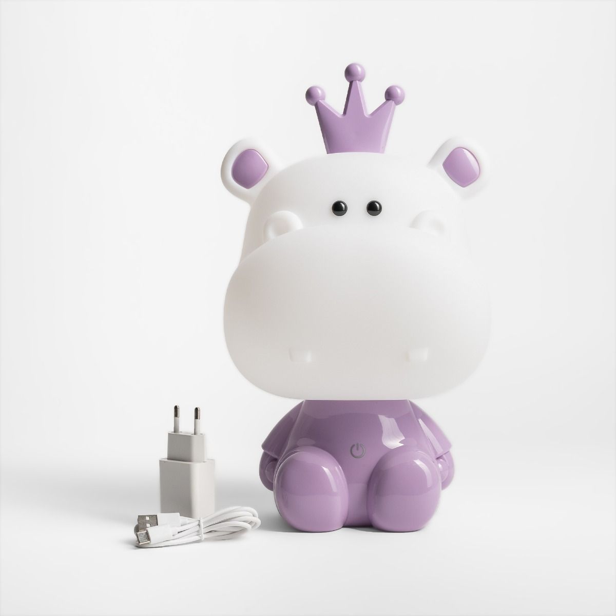 KDR-613B-PE LAMPA STOŁOWA HIPOPOTAM FIOLETOWA/PURPLE