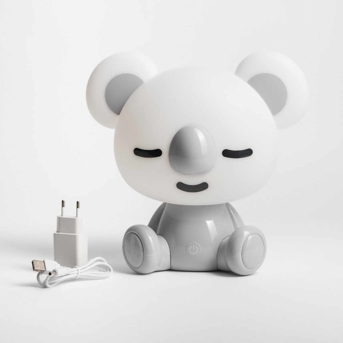 KDR-611-GR LAMPA STOŁOWA KOALA SZARA/GREY