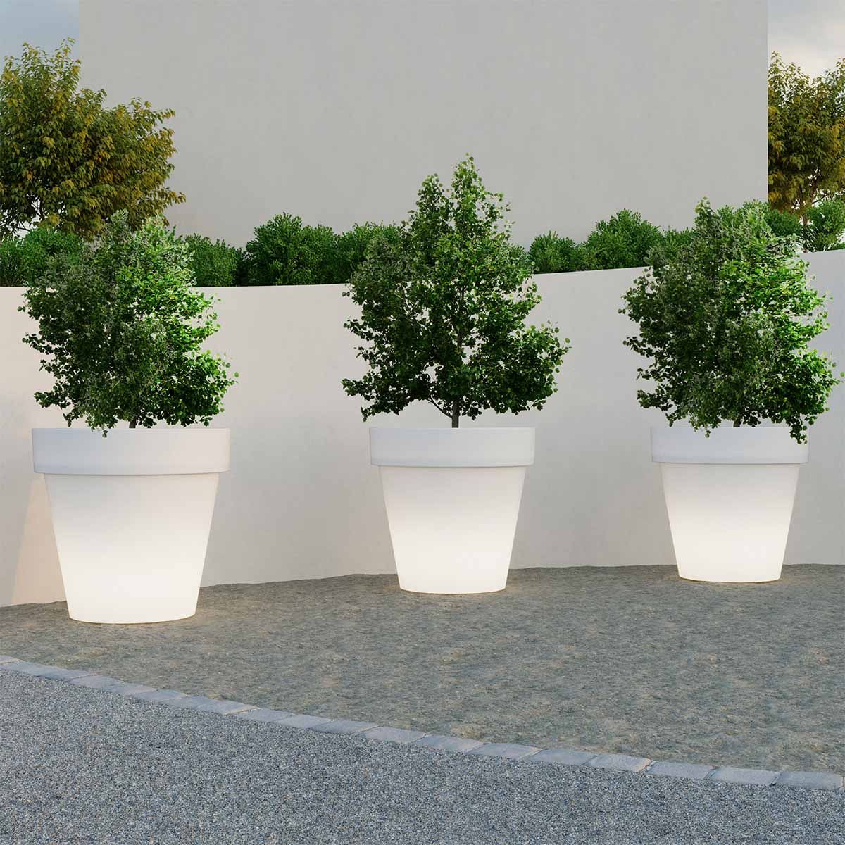 Doniczka solarna CAMELIA LED JDNMGN160XXSSNW